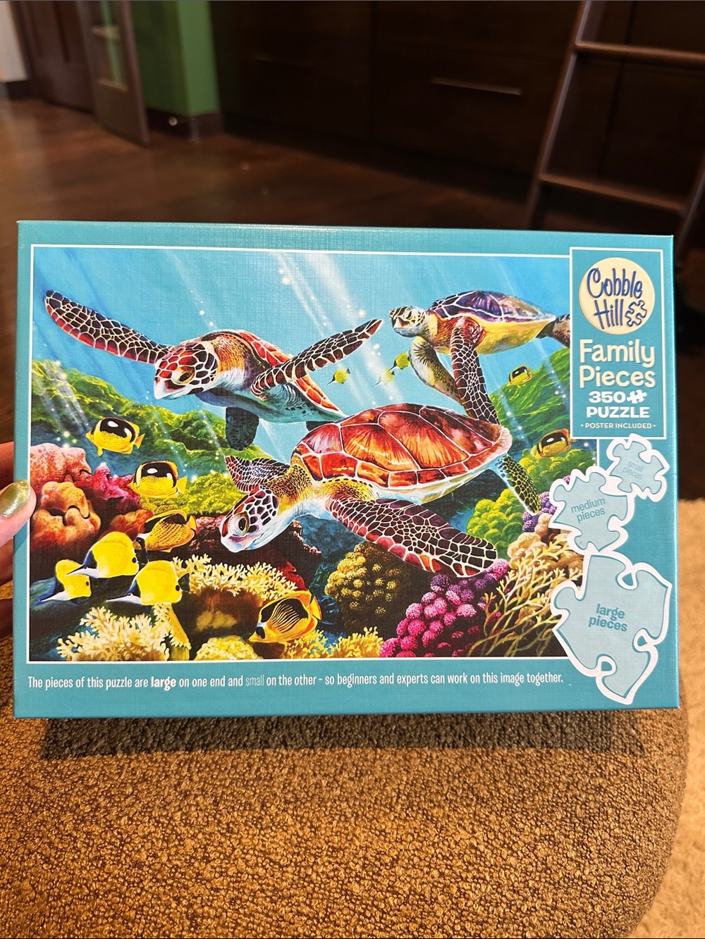 Cobb Hill by New Balance Sea Turtle Reef Puzzle - Blue, Green, Yellow, Red